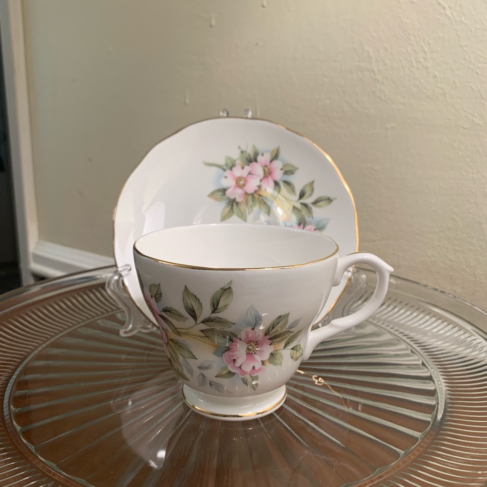 Duchess Floral Bone China Tea Cup and Saucer Set